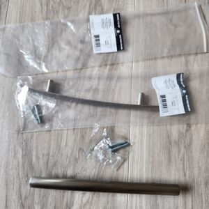 Silver Bar Pull For Drawers 2pcs